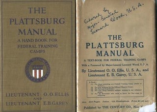 Item #13880 The Plattsburg Manual; A Handbook For Federal Training Camps. Foreword by General...