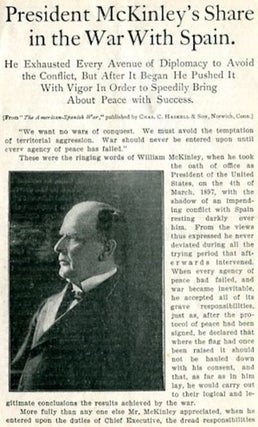 Item #13884 President McKinley's Share In The War With Spain; and William McKinley, A...