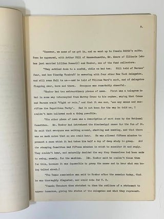 Account of Republican Convention 1912