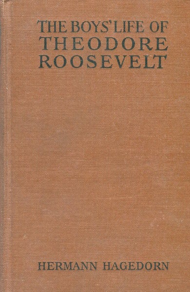 Item #15100 The Boy's Life of Theodore Roosevelt; Edited for School Use By H. C. Newton. Hermann Hagedorn.