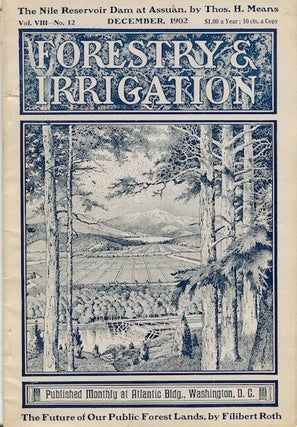 Item #15199 Forestry And Irrigation Magazine. December, 1902. Theodore Roosevelt