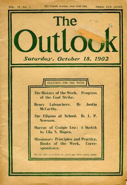 Item #15298 The Progress of the Coal Strike; Outlook October 18, 1902. Theodore Roosevelt.