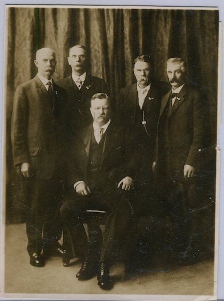 Item #16745 Photograph Of Theodore Roosevelt And The Other Delegates To The First Progressive National Convention, Chicago 1912. Theodore Roosevelt, Moffett Studios.