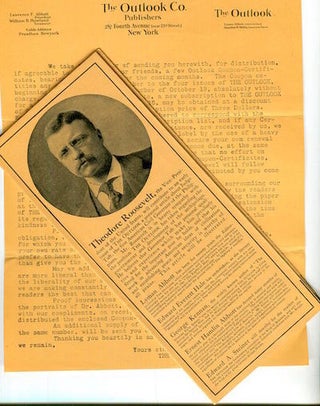 Item #16763 (Subscription Coupons) The Outlook Magazine. Theodore Roosevelt