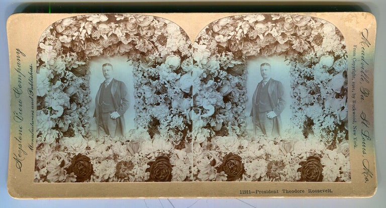 Item #16777 Stereo View Of President Theodore Roosevelt. Theodore Roosevelt.