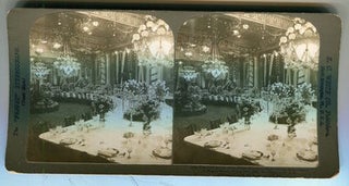 Item #16778 Stereoview Of The East Room Of The White House Arranged For The State Dinner To...