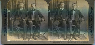 Item #17221 Stereo View Of Theodore Roosevelt & Gov. Yates, Governor's Mansion, Springfield Ill....