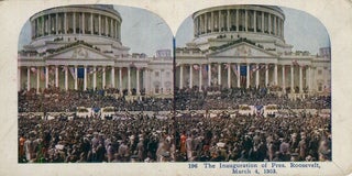 Item #17571 Stereo View In Color Of The Inauguration Of President Roosevelt March 4, 1905....