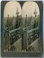 Item #17579 Stereoview Grave Of Lt. Quentin Roosevelt Buried By Germans Where He Fell. Theodore Roosevelt.