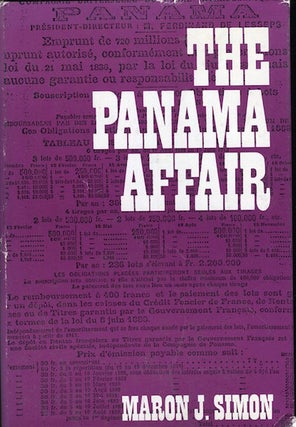 Item #17814 The Panama Affair. Maron J. Simon