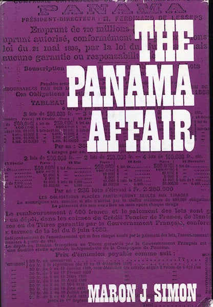 Item #17814 The Panama Affair. Maron J. Simon.