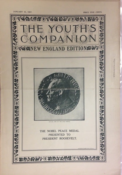 Item #18953 The Youth’s Companion; Front cover illustration shows TR’s Nobel Peace Prize in Actual Size