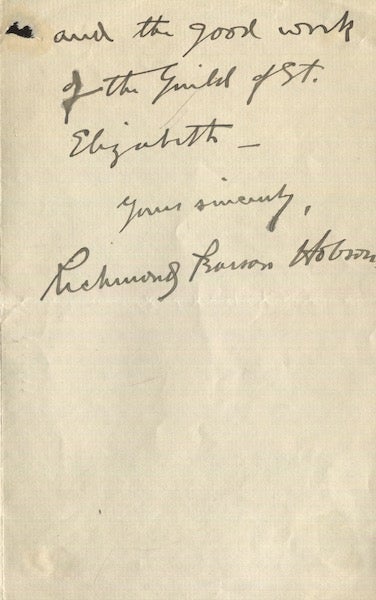 Item #19021 Richard Pearson Hobson, (Als) Autographed letter, signed. Richard Pearson Hobson.