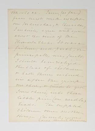 Autograph letter, signed,